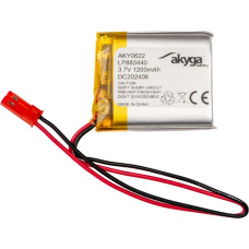 Lithium Polymer Battery Akyga AKY0622 LP883440 Li-Po 3.7V|1200mAh PCM JST 2.54 2-Pin Connector 150mm