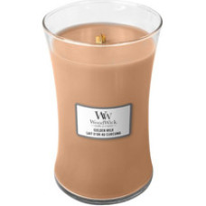 Woodwick Golden Milk Vase (golden milk) - Scented candle