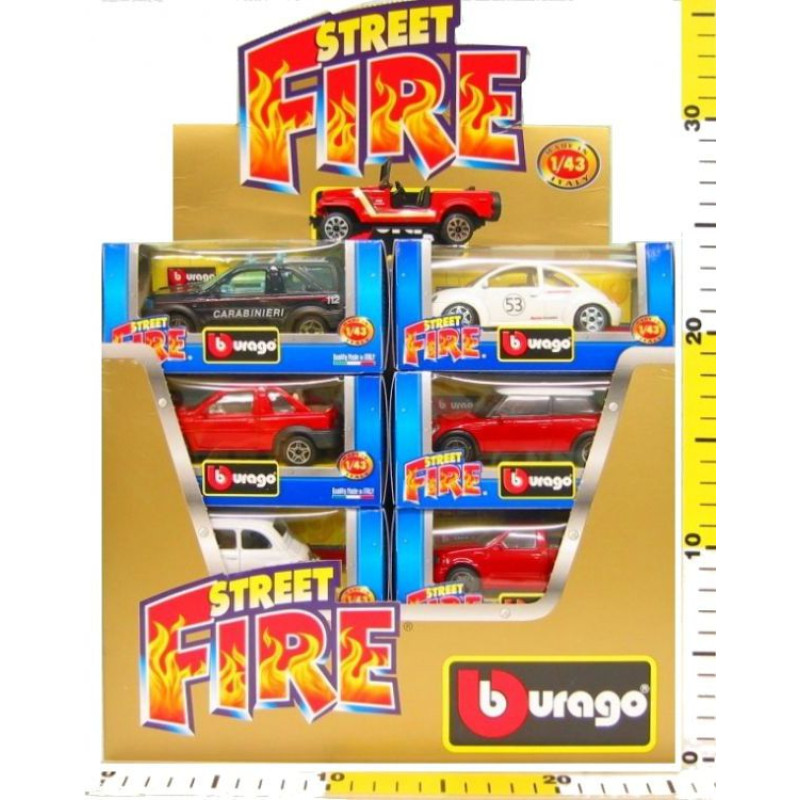 Bburago STREET FIRE 143 (random car) Cena par 1gb