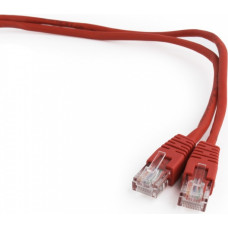 Patch cord cat.5e, 5M red flooded cover