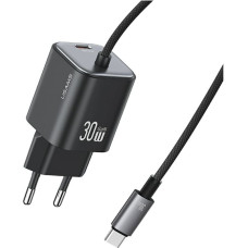 Ładowarka sieciowa USAMS JC Series CC264 30W GaN Mini Fast Charger 2xUSB-C czarny