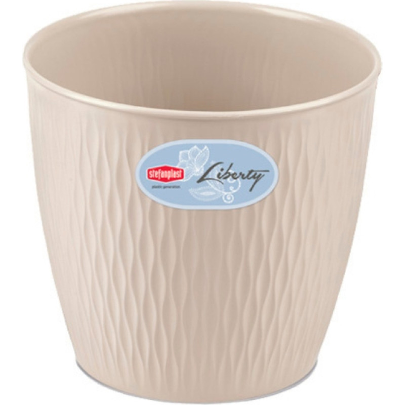 Stefanplast Puķu pods Liberty Ø20x19cm balts