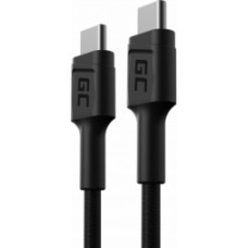 Kabelis Green Cell USB Type-C Male - USB Type-C Male with Fast Charging 30cm Black