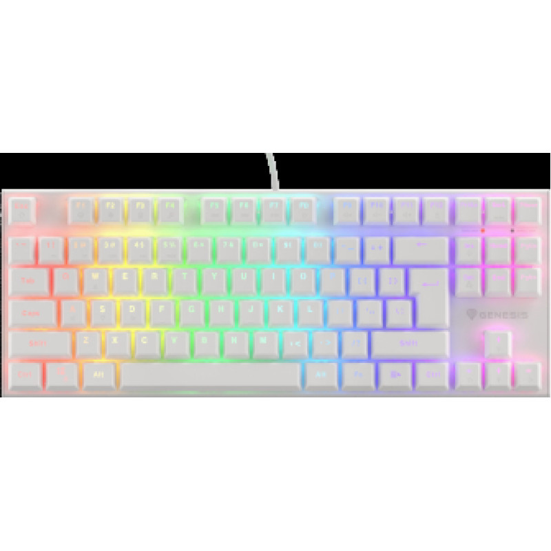 Genesis Thor 303 TKL Brown switch RGB White