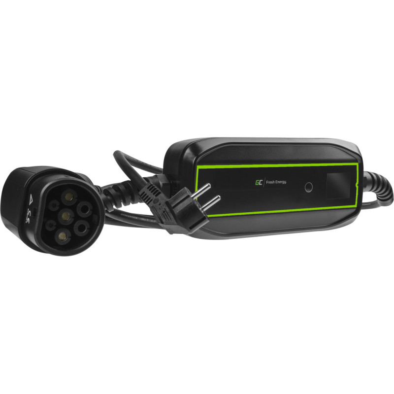 Green Cell EV16 electric vehicle charging station Black 1 Built-in display LCD