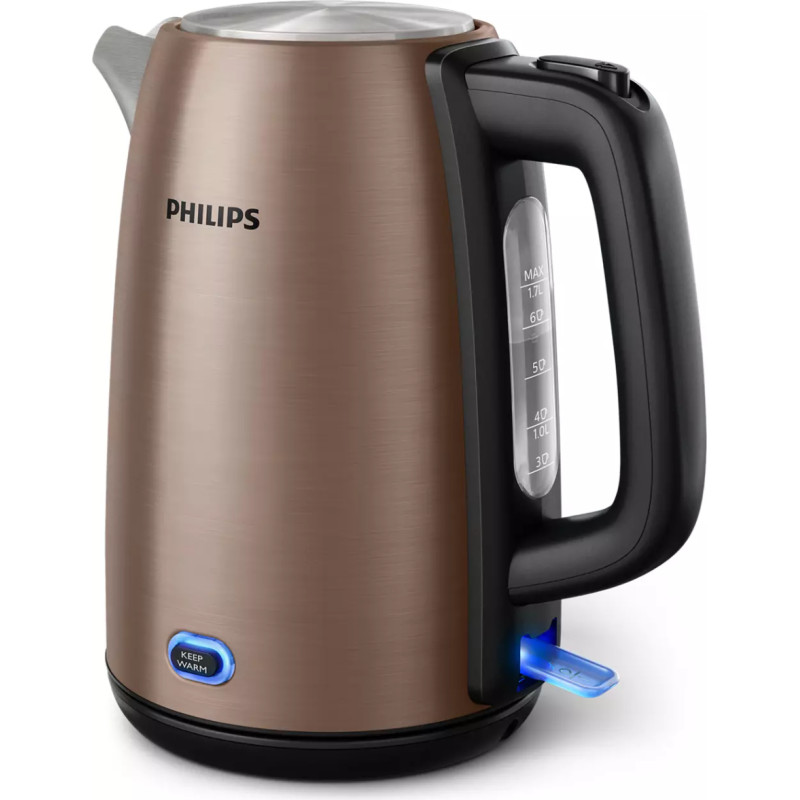 Philips Viva Collection HD9355|92 electric kettle 1.7 L 2060 W Black  Copper