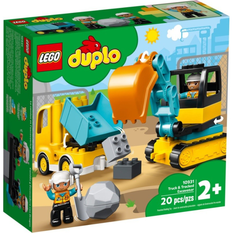 Lego Bricks DUPLO Truck & Tracked Excavator
