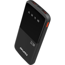 Awei PowerBank P10K 10000 mAh 22.5W czarny|black