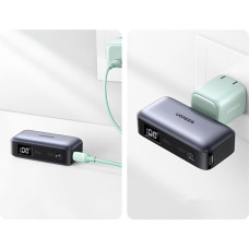 Ugreen PB503 5000mAh powerbank with USB-C port and integrated USB-C connector - gray