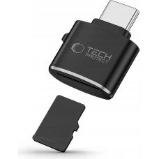 Tech-Protect UltraBoost microSD card reader adapter with USB-C - black
