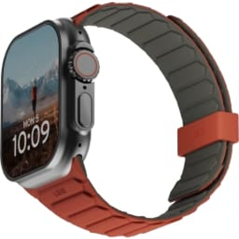UAG Pathfinder Silicone Double-Sided Magnetic Strap for Apple Watch 42 | 44 | 45 | 46 | 49mm - Gray-Orange