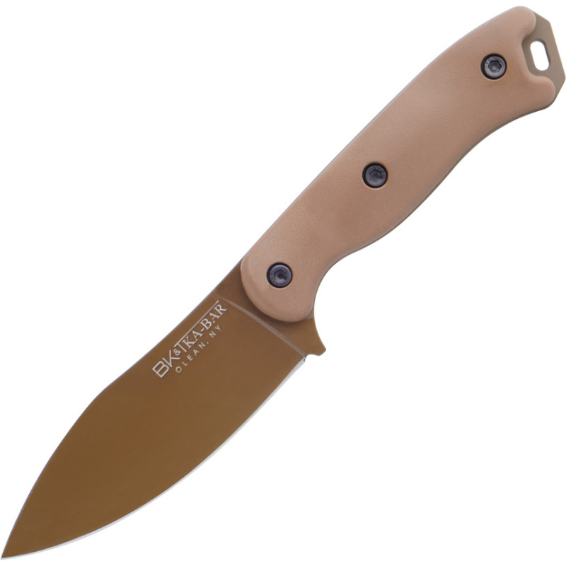 Ka-Bar - Izdzīvošanas nazis Becker Nessmuk - 1095 Cro-Van - Desert Tan - BK19