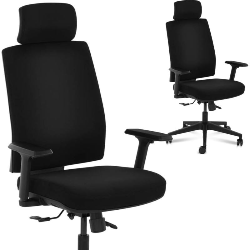 Frommstarck Biroja krēsls ergonomisks grozāms ar galvas balstu maks. 200 kg