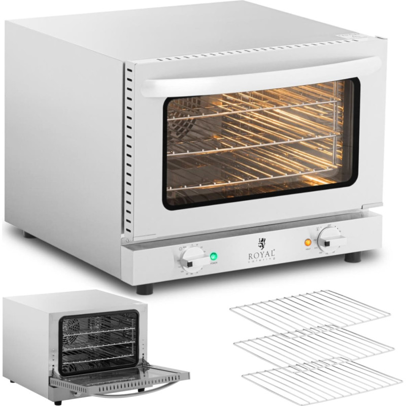 Royal Catering Konvekcijas krāsns 3 līmeņi STEEL 2150 W