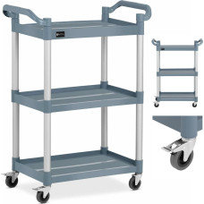 Royal Catering Plastmasas viesmīļa ratiņi 3 plaukti 630 x 400 mm līdz 90 kg