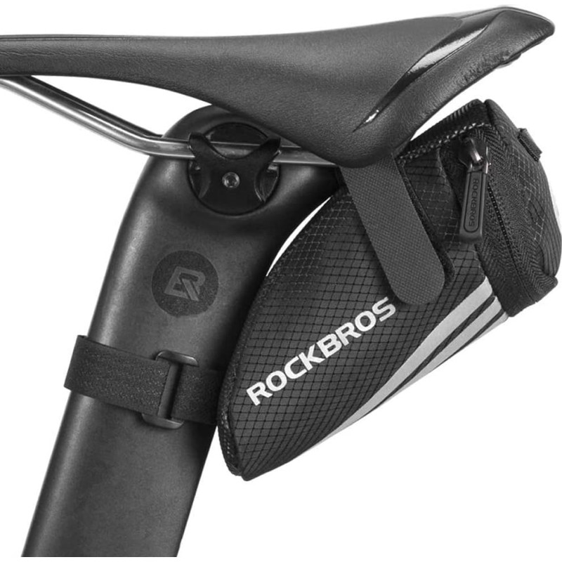 Rockbros Maza velo soma 0.2L sīkumiem, instrumentiem, zem segliem, melna