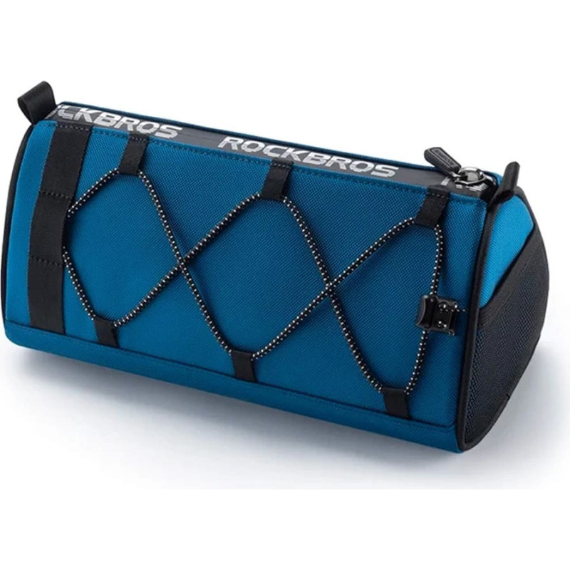 Rockbros 2in1 velosipēda stūres soma ar plecu siksnu 1,5&nbsp;l zila