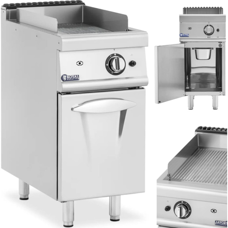 Royal Catering Gāzes grils ar rievotu skapi propānam / LPG / dabasgāzei 6 kW