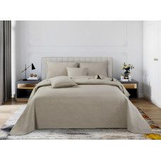 Dekoratīvs metiens 75x150 Trio bēšs atzveltnes krēslam ģeometriskajam I25