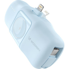 Wozinsky Mini Powerbank 5000mAh 15W iPhone Lightning un Apple Watch lādētājs - zils