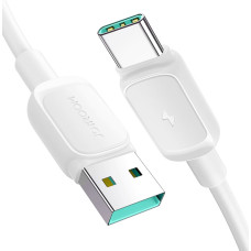 Joyroom Daudzkrāsu sērijas A14 USB-A — USB-C 3A 1,2 m kabelis — balts