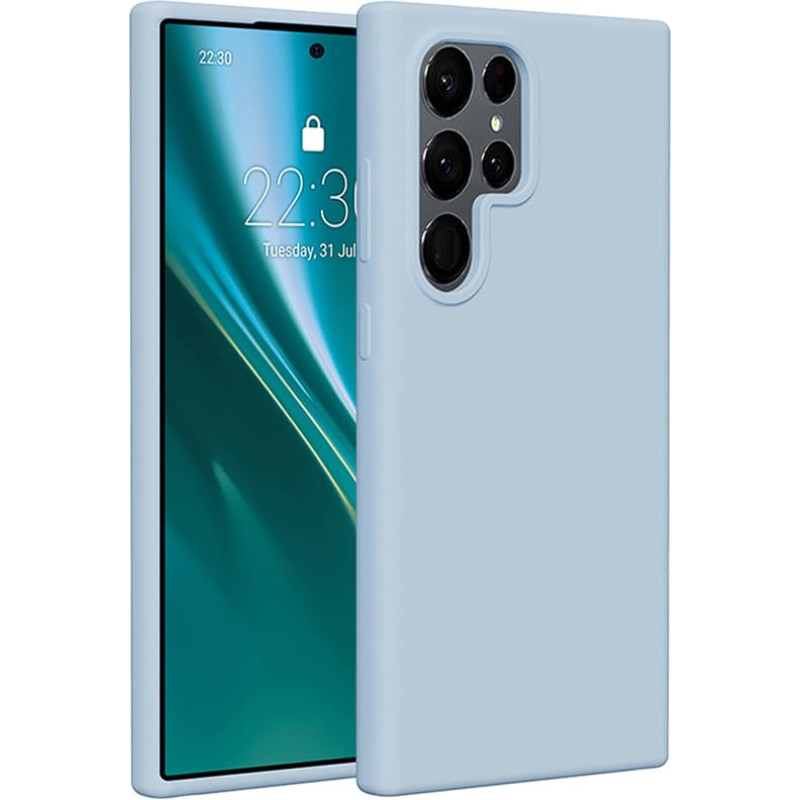 Etteri Silicone case for Samsung Galaxy S25 Ultra light blue