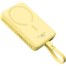 Baseus Mini Powerbank MagSafe 10000mAh 30W ar USB-C kabeli 0,3m dzeltens