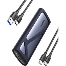 UGREEN CM400 M.2 SSD bloks, NVMe, SATA, 10 Gb|s, USB-C (pelēks)