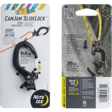 Nite Ize - Virves savilcējs CamJam ar SlideLock - Alumīnijs - Mazs - Melns - CJSLS-01-R3