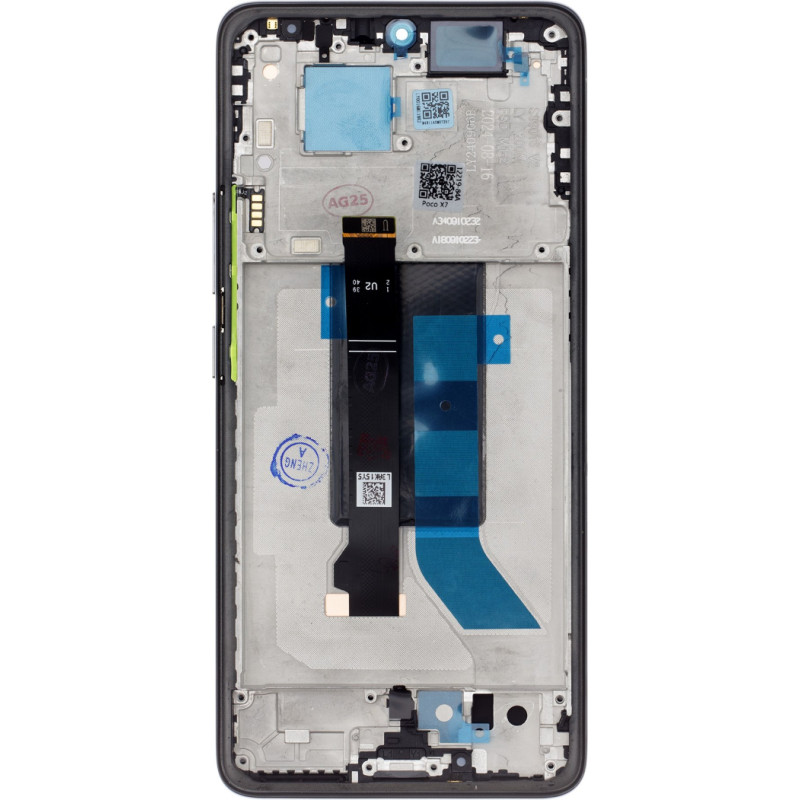 For_Poco LCD Display + Touch Unit + Front Cover for Poco X7 5G Black
