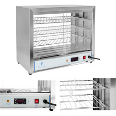 Royal Catering Apkures vitrīnas skapis siltam ēdienam, 1000W, platums 64cm