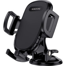 Borofone BH37 universāls automašīnas turētājs jebkurai ierīcei līdz 90 mm platai melns