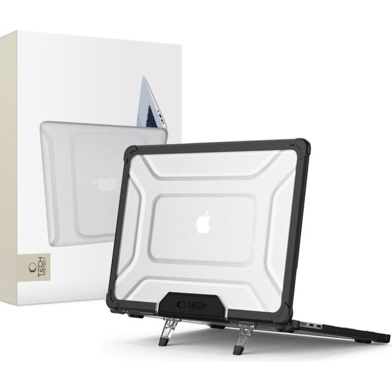 TECH-PROTECT SMARTSHELL PRO MACBOOK AIR 13 M2 | M3 | M4 | 2023-2025 BLACK|CLEAR