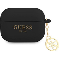 GUAPLSC4EK Guess 4G Charm Silicone Case for Airpods Pro Black