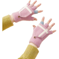 Women's|children's winter telephone gloves - pink