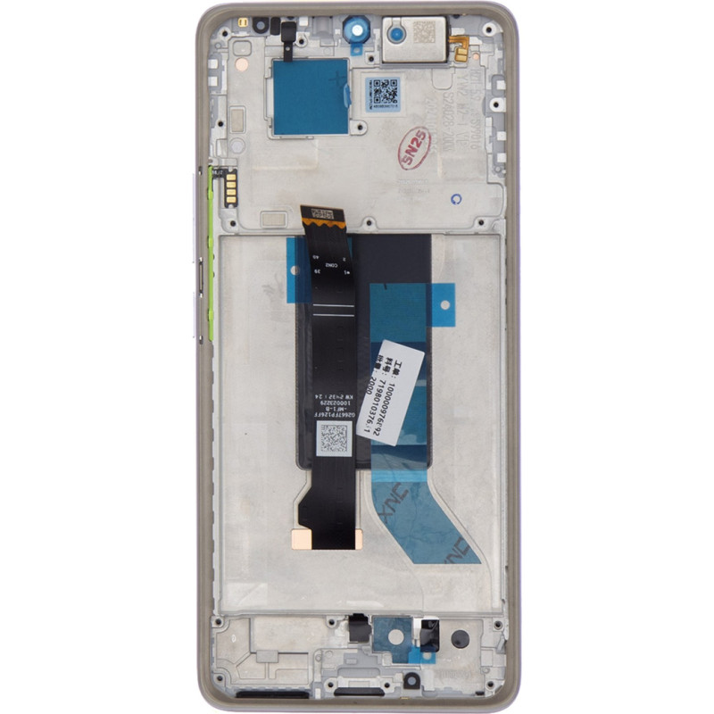 LCD Display + Touch Unit + Front Cover for Xiaomi Redmi Note 14 Pro 5G Purple (Service Pack)