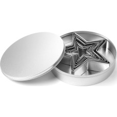 Hendi Konditorejas izstrādājumu griezējforma kūkas veidnei STARS - KOMPLEKTS no 9 gab. - 673768