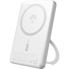 Dudao Powerbank ar MagSafe un statīvu 20W PD 5000mAh - sudraba
