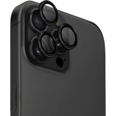 Uniq Optix Aluminum Camera Lens Protector iPhone 16 Pro | 16 Pro Max with Applicator - Black