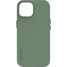 Decoded - silicone protective case for iPhone 15 compatible with MagSafe (sage leaf green)