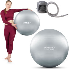 Neo-Sport Vingrošanas bumba 65 cm NS-951 sudraba krāsā