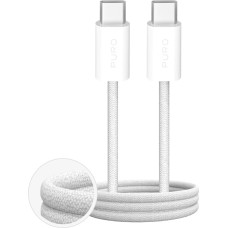 Puro Fabrik 4 100W braided USB-C - USB-C 2m cable - white
