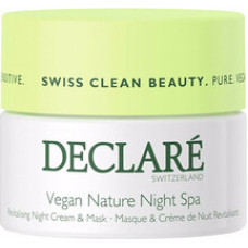 Declar&eacute; Vegan Nature Night Spa Revitalising Cream & Mask (sensitive skin) - Night revitalizing face cream and mask.