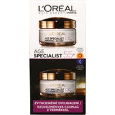 L´oréal Set of Day and Night Anti-wrinkle Age Special is 55+ 2 x 50 ml.