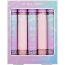 Baylis & Harding Jojoba, Vanilla & Almond Oil Bath Soak Crystals Signature Collection - Dárková sada sůl do koupele
