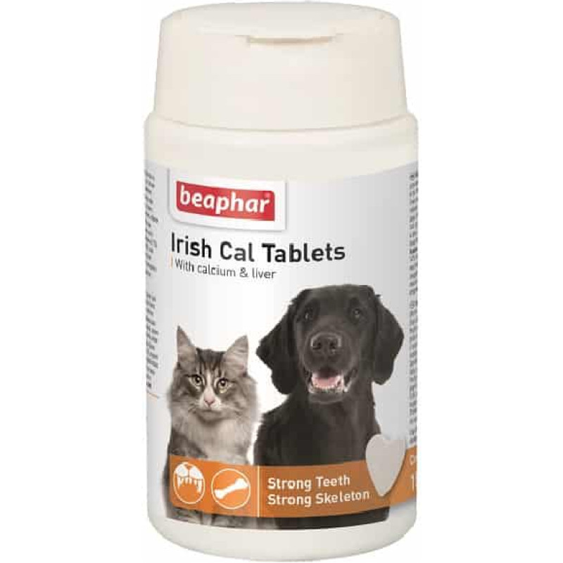 Beaphar Vitamīnizēta papildbarība - Beaphar Irish Cal, 150 tab.