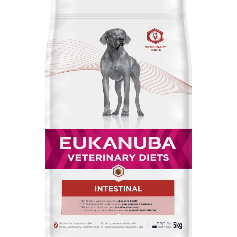 Eukanuba Sausa barība suņiem - Eukanuba Veterinary Diets Intestinal, 5 kg