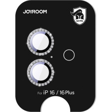 Joyroom iPhone 16/16 Plus objektīva aizsargstikls - melns