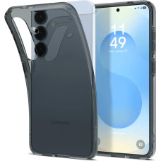 Spigen Samsung Galaxy S25 šķidro kristālu maciņš - melns caurspīdīgs