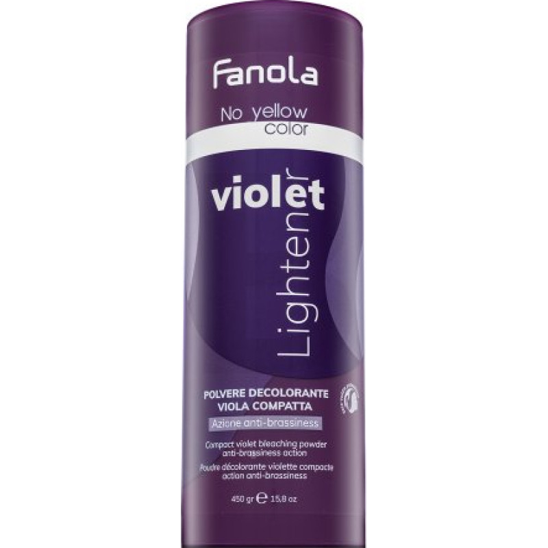 Fanola No Yellow Color Compact Violet Bleaching Powder for lightening hair 450 g